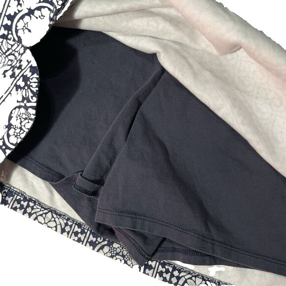 Croft & Barrow Size Medium Stretch Skort With Pockets Navy Blue & White - Picture 6 of 6